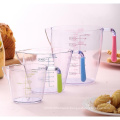 BPA Free 3 Piece Plastic Measuring Cup Set with silicone handle